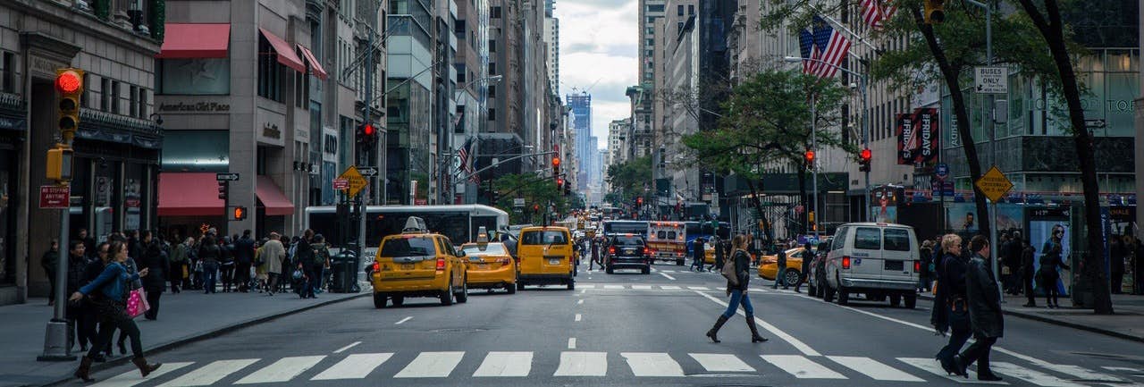 New York City crosswalk