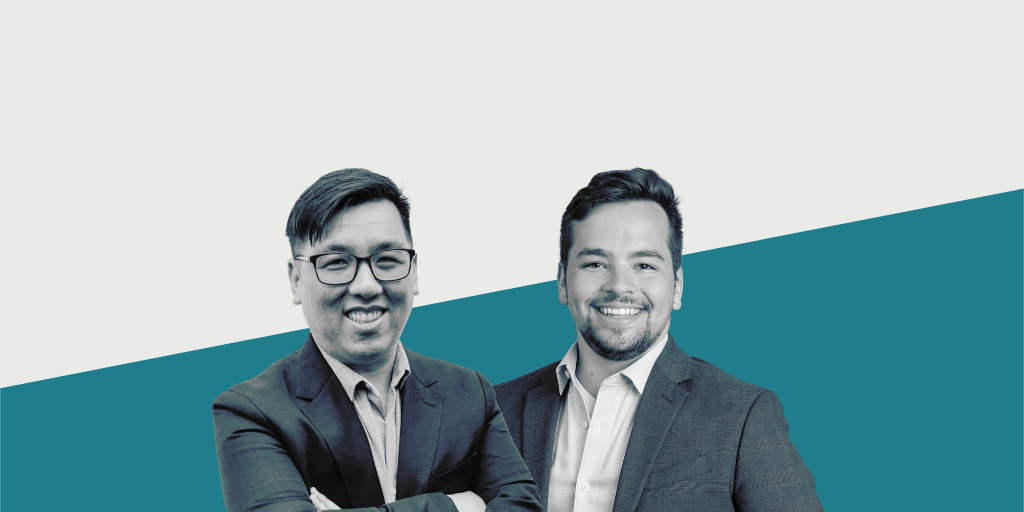 AV employee's Edward Tsai and Drew Wandzilak