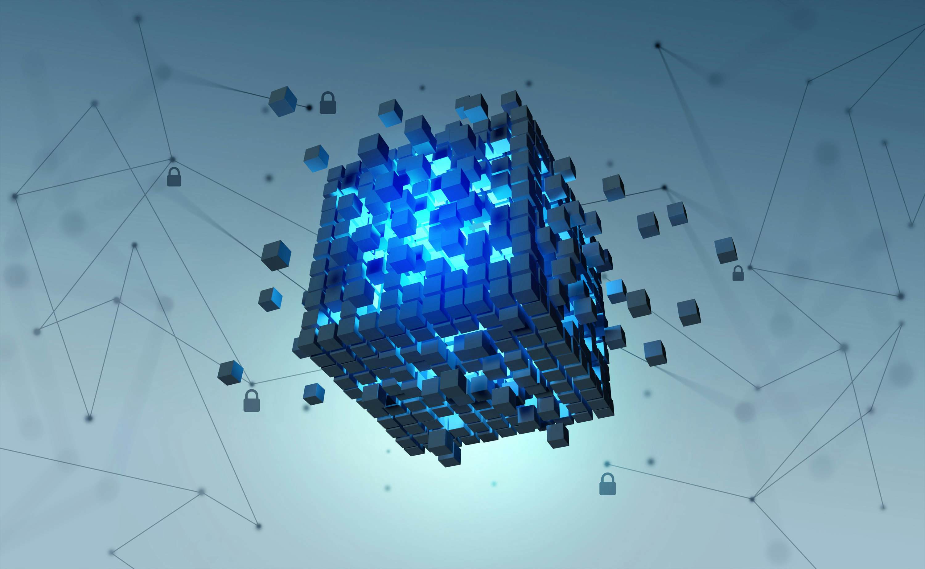 Block assembling cube, network