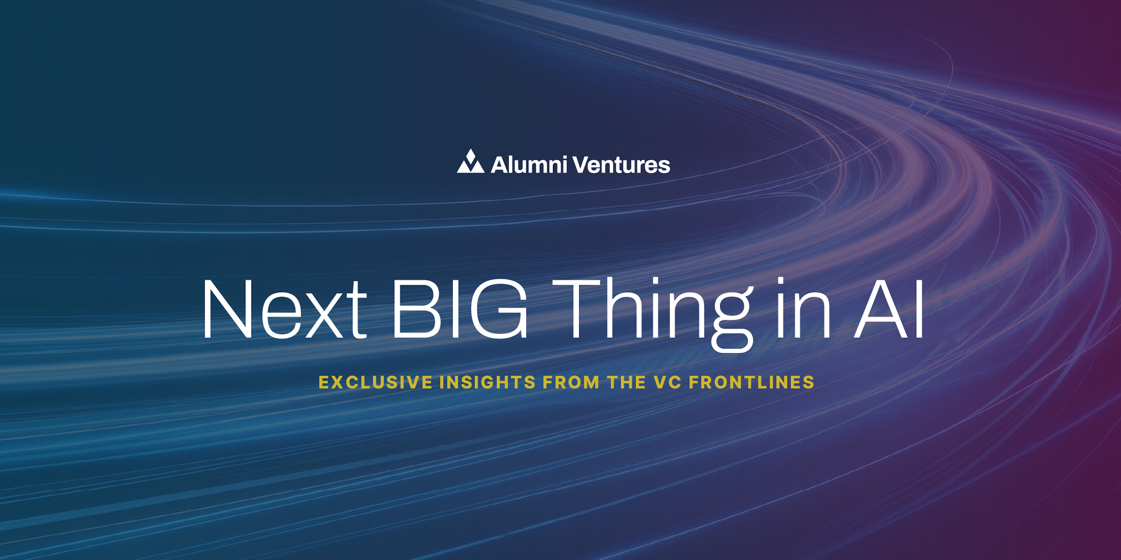 Next Big Thing in AI-Webinar from Alumni Ventures