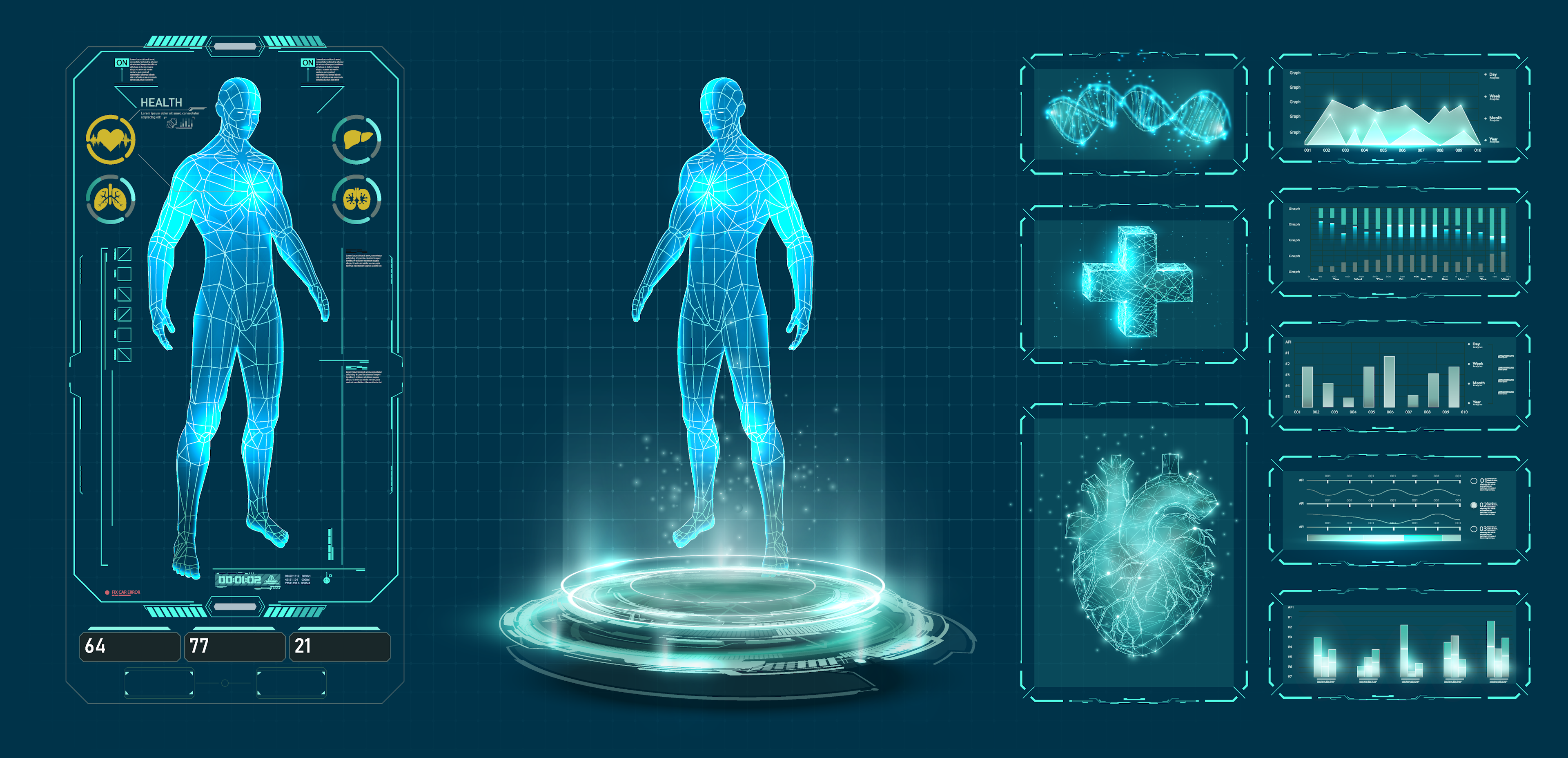 Digital Health Scan Concept Art