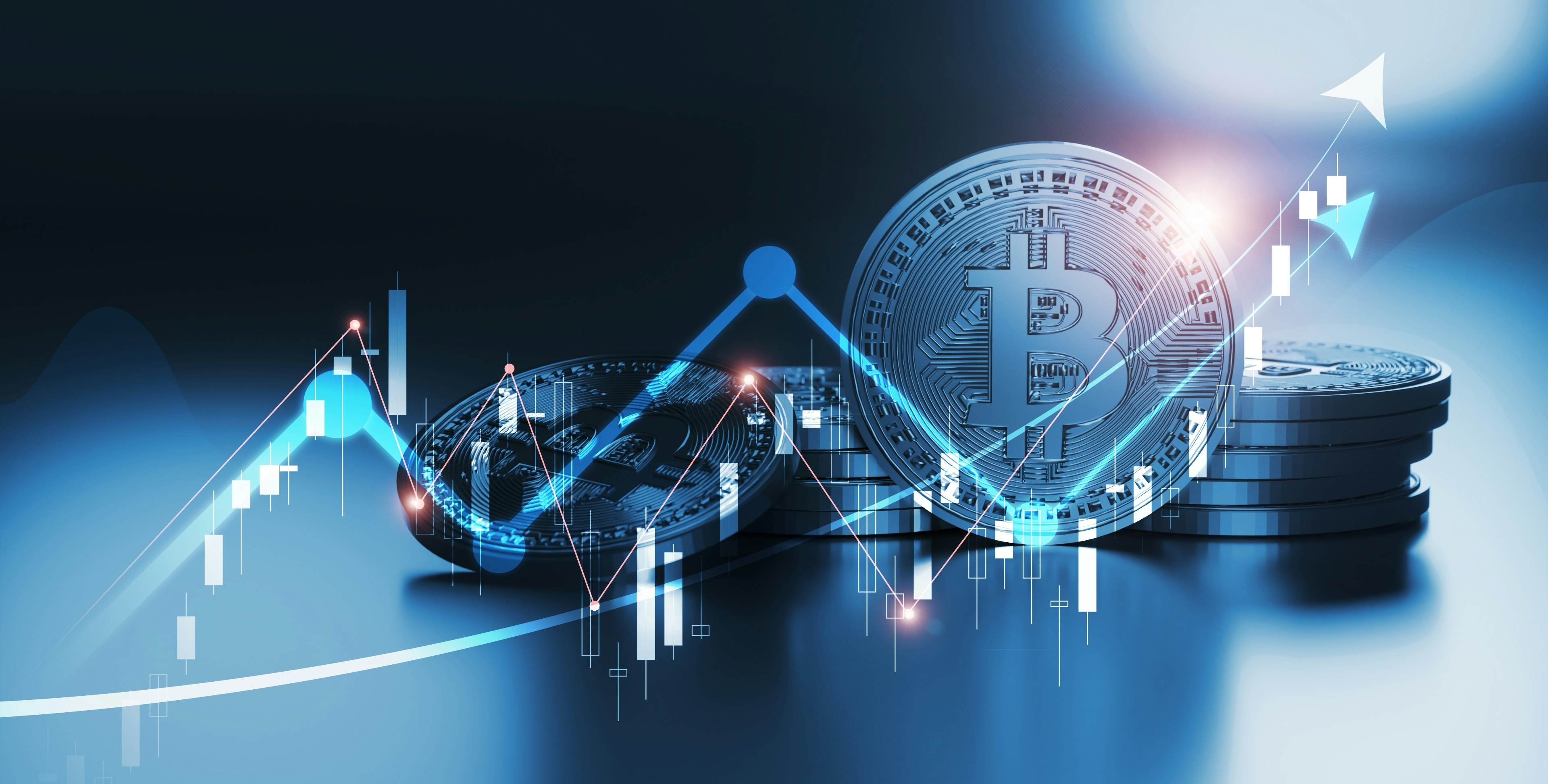 Cryptocurrency market showing rising Bitcoin trend