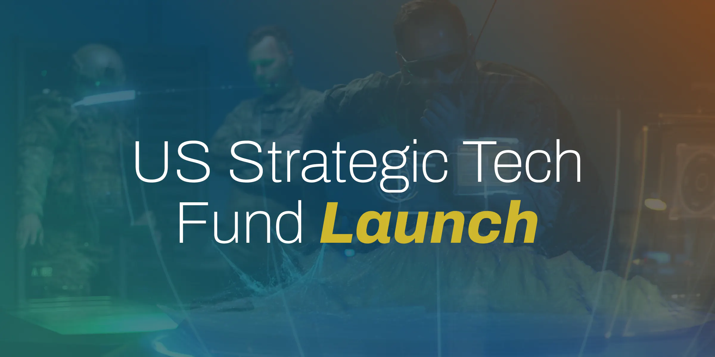 US Strategic Tech Fund Launch - Alumni Ventures